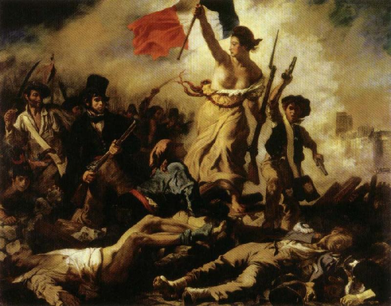Eugene Delacroix Liberty Leading the People,july 28,1830 Germany oil painting art